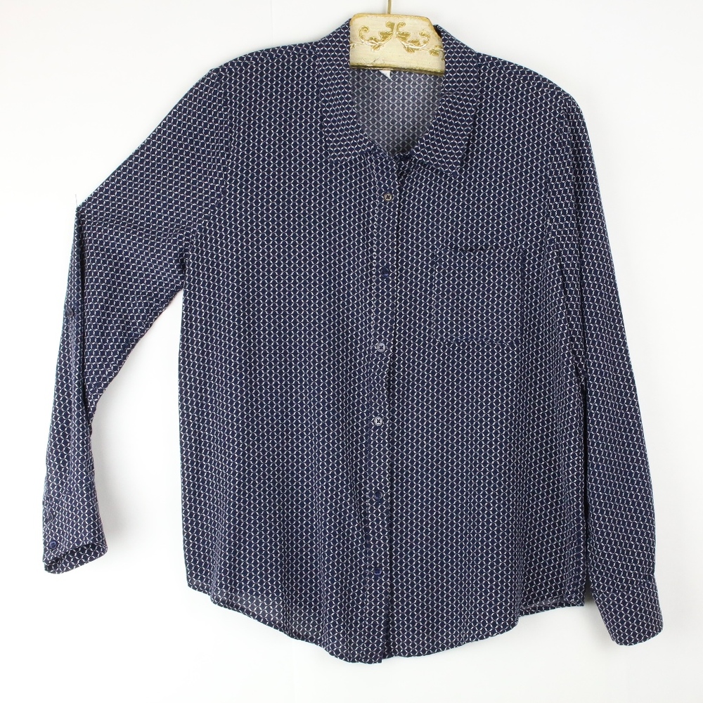 Joie Soft Button Front Blouse Small - image 3